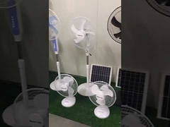 Aluminum 24000mah 20w Portable Solar Floor Fan 1A Adapter